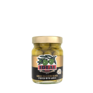 Chalkidiki Green Olives with garlic 350gr jar
